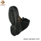 Black Leather Military Tactical Boots of Suede Padded Collar (WTB005)