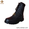 Black Military Combat Booots of Antislip Rubber Outsole (WCB049)