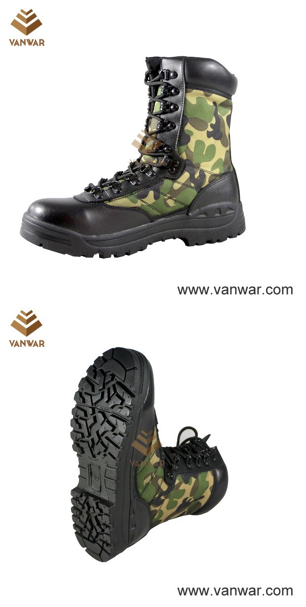 Camo Canvas Camouflage Military Combat Boots (CMB009)