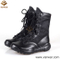 Full Leather Black Military Tactical Boots with Comfortable Collar (WTB030)