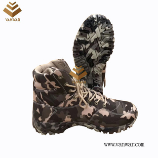 Zipper Military Camouflage Boots with High Quality Insoles (WDB058)