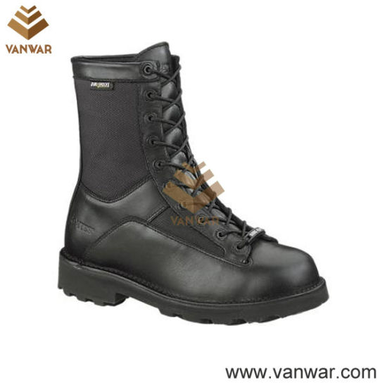 Black Military Tactical Boots as Us Model (WTB023)
