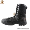 Durable Combat Military Boots of Smooth Leather and Fabric (WCB008)