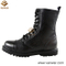 Smooth Leather Durable Black Combat Military Boots (WCB042)