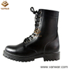 Full Black Leather Military Combat Boots of Black (WCB041)