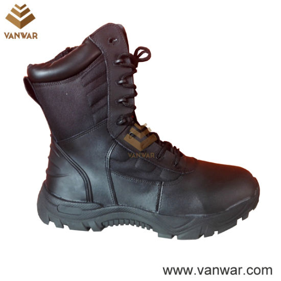 Athletic Cemented Tactical Military Boots of Black (WTB031)