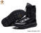 Full Leather Black Military Tactical Boots with Comfortable Collar (WTB030)
