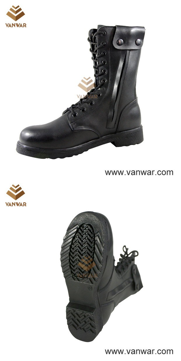 U. S. Unisex Top Layer Leather Combat Military Boots (WCB028)