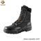 Steel Toe Cap Combat Military Boots of Full Black Leather (WCB012)
