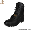 Hot Sale Black Leather Combat Military Boots (WCB050)