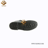 Top Layer Leather Unisex Military Combat Boots of Black with High Quality (WCB062)