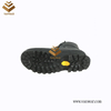 Top Layer Leather Military Combat Boots of Black with High Quality (WCB064)