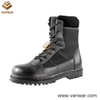 Black Military Combat Boots with Acid-Resistant Rubber (WCB003)