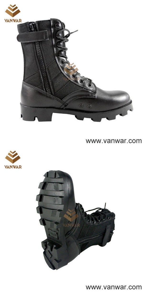 Ligheweight Polyurethane Panama Military Jungle Boots with Zippers (WJB005)
