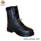 Black Military Combat Booots of Antislip Rubber Outsole (WCB049)