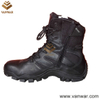 Us Well Constructed Black Leather Tactical Military Boots (WTB033)