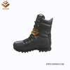 Top Layer Leather Military Combat Boots of Black with High Quality (WCB064)