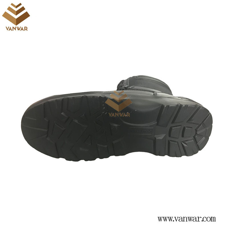 Leather Black Military Combat Boots with High Quality (WCB054)