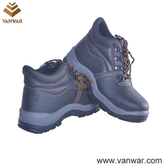 Antistatic Leather Military Working Safety Boots with Steel Plate (WWB059)