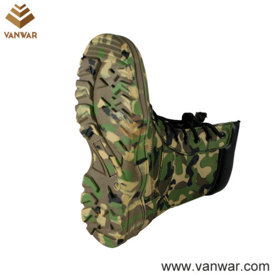 Comfortable Military Camouflage Boots of Split Leather (CMB007)
