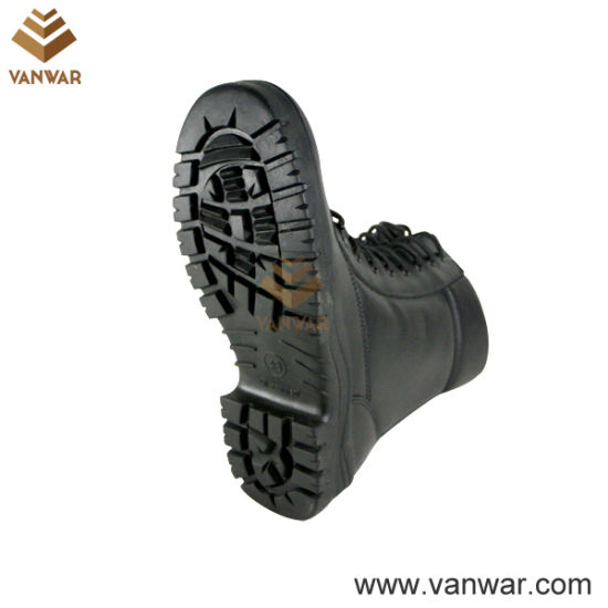 Black Athletic Military Combat Boots with Padded Collar (WCB033)