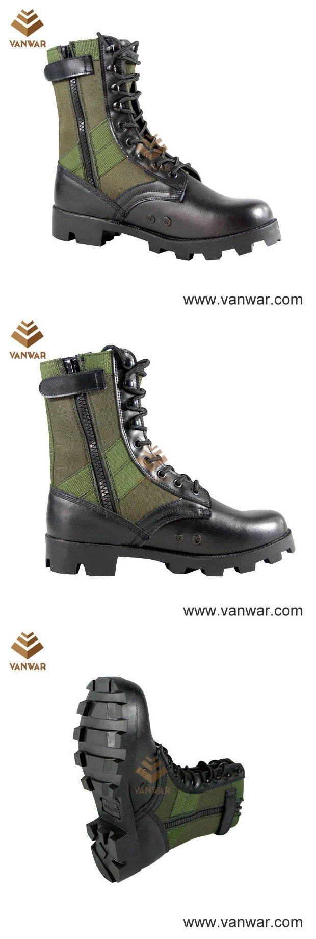 Nylon Waterproof Military Camouflage Jungle Boots with Panama Outsole (WJB001)