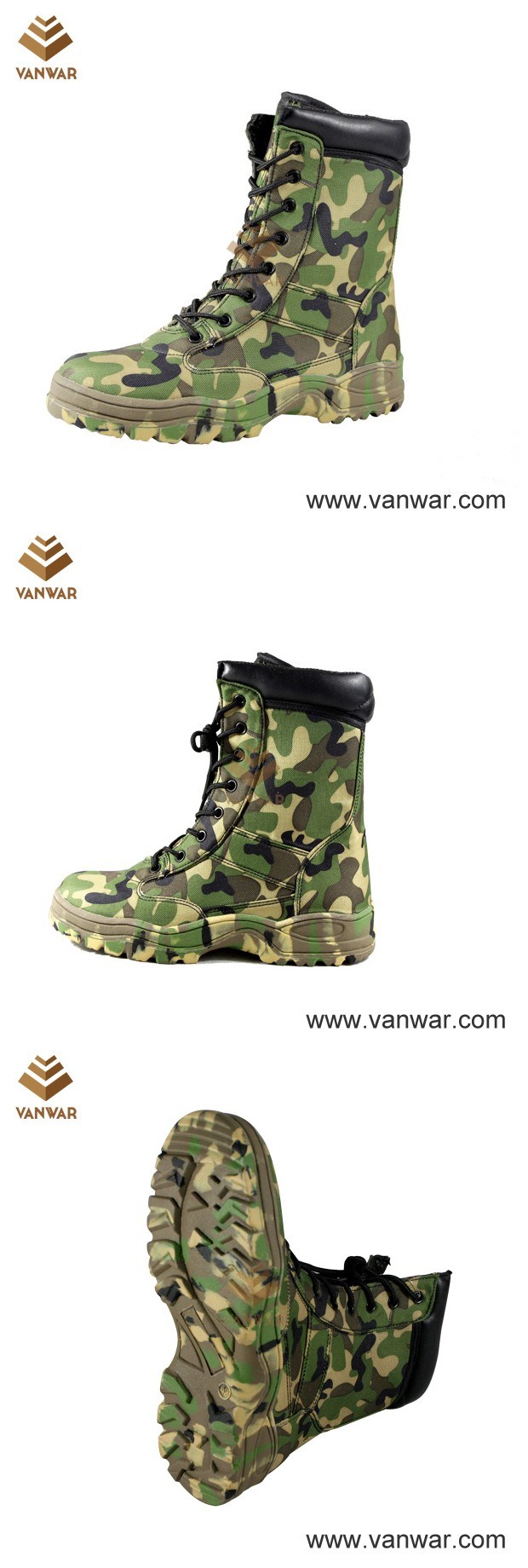 Comfortable Military Camouflage Boots of Split Leather (CMB007)