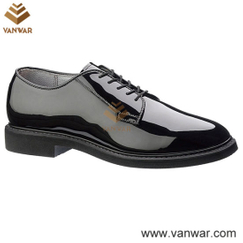 Leather Military Officer Shoes for Soliders and Police (WMS004)