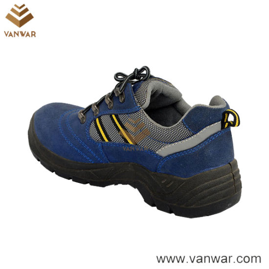 High Quality Blue Working Safety Shoes with Steel Platewss006