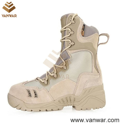 Breathable Military Desert Boots of Tan Desert Color (WDB039)