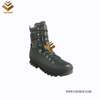 Top Layer Leather Military Combat Boots of Black with High Quality (WCB064)