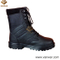 Black Military Combat Booots of Antislip Rubber Outsole (WCB049)