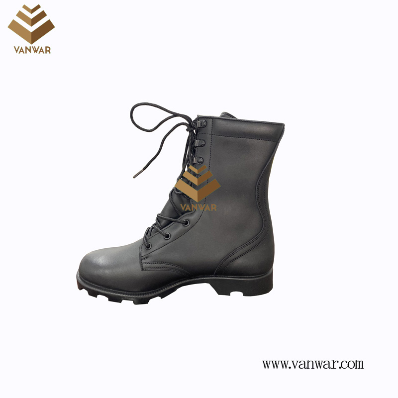 Military Combat Boots of Black with High Quality (WCB068)