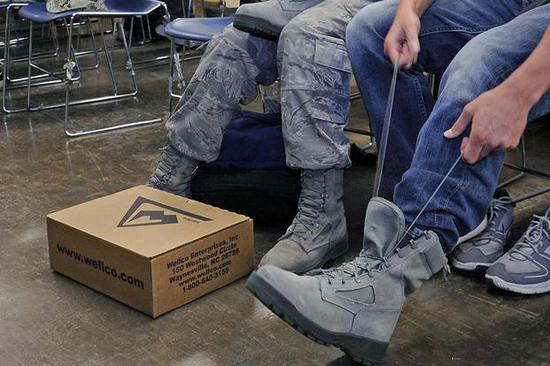 Fake "made in America" military boots