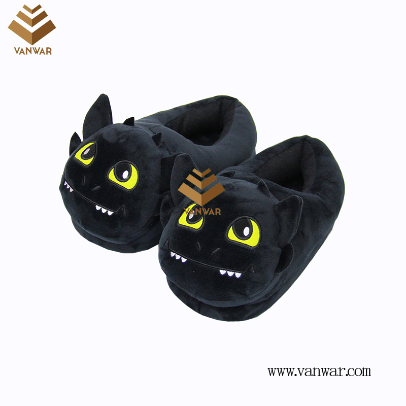 Customize Indoor Cotton lovely design Slippers with High Quality (wis028)