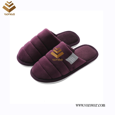Customize Indoor Cotton lovely design Slippers with High Quality (wis064)