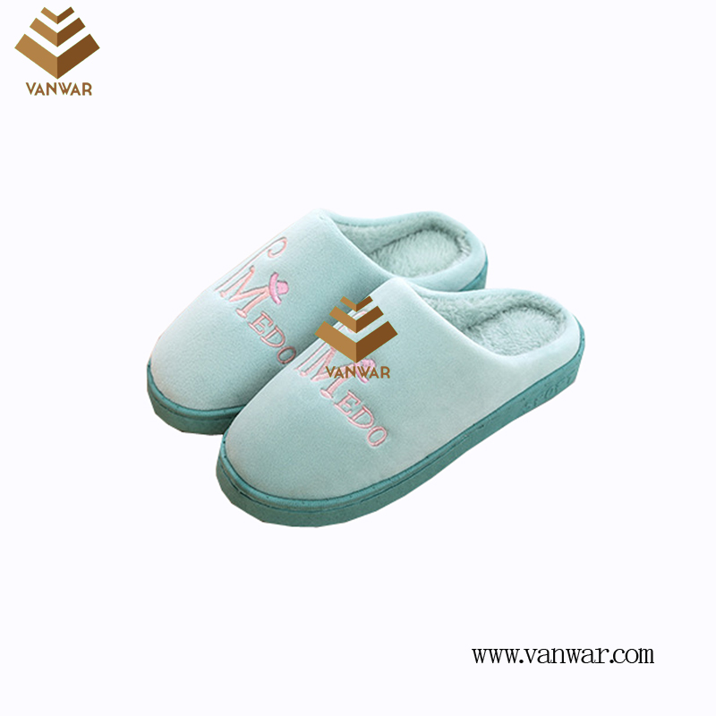 Customize Indoor Cotton winter home Slippers with High Quality (wis078)
