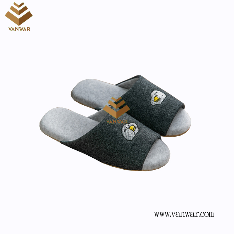 Customize Indoor Cotton winter home Slippers with High Quality (wis093)