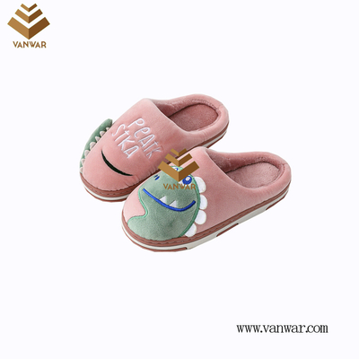 Customize Indoor Cotton lovely design Slippers with High Quality (wis052)