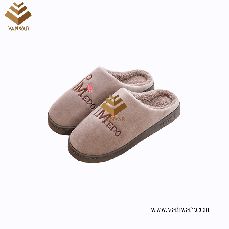 Customize Indoor Cotton winter home Slippers with High Quality (wis079)