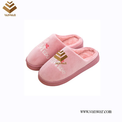 Customize Indoor Cotton winter home Slippers with High Quality (wis080)