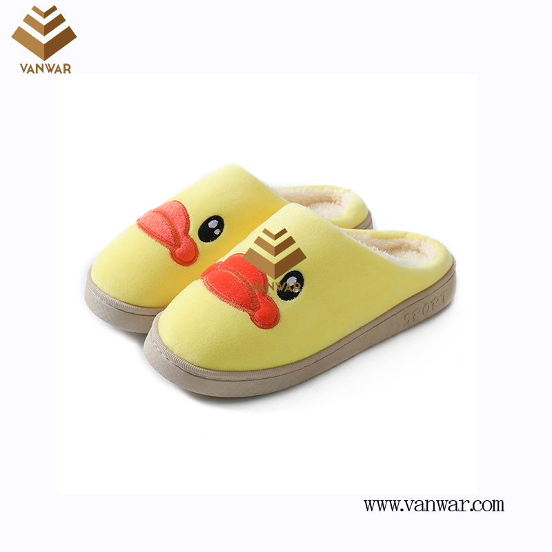 Customize Indoor Cotton lovely design Slippers with High Quality (wis049)