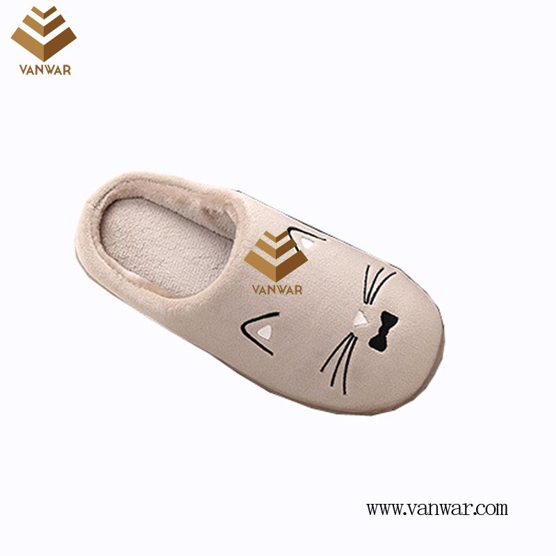 Customize Indoor Cotton lovely design Slippers with High Quality (wis014)