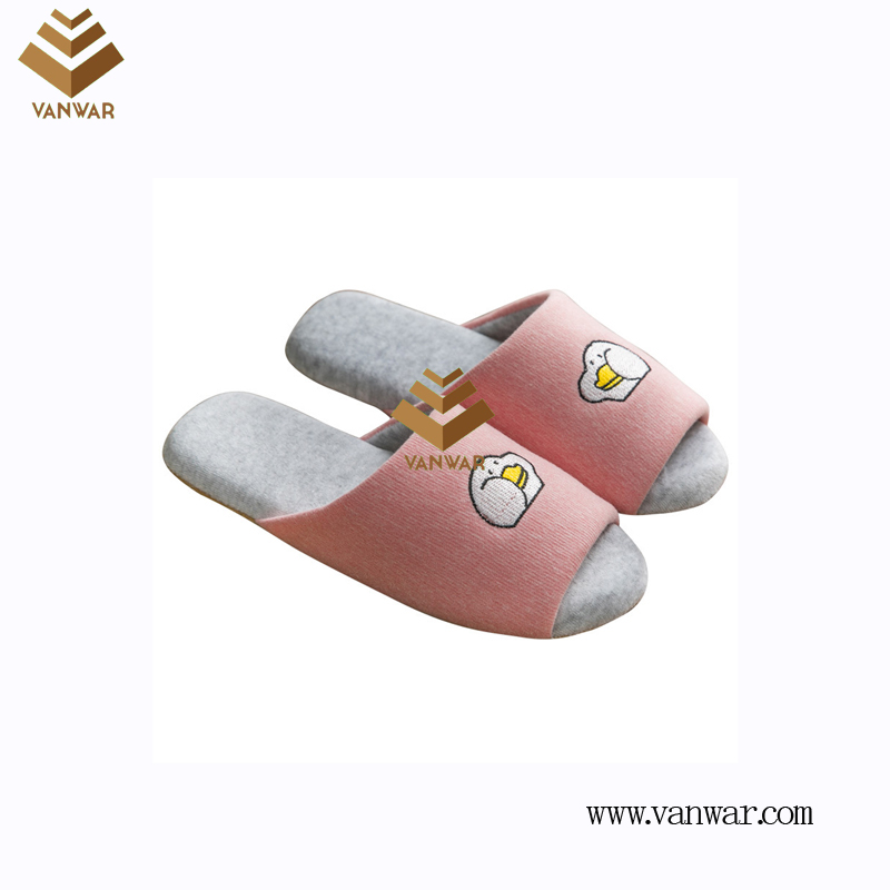 Customize Indoor Cotton winter home Slippers with High Quality (wis096)