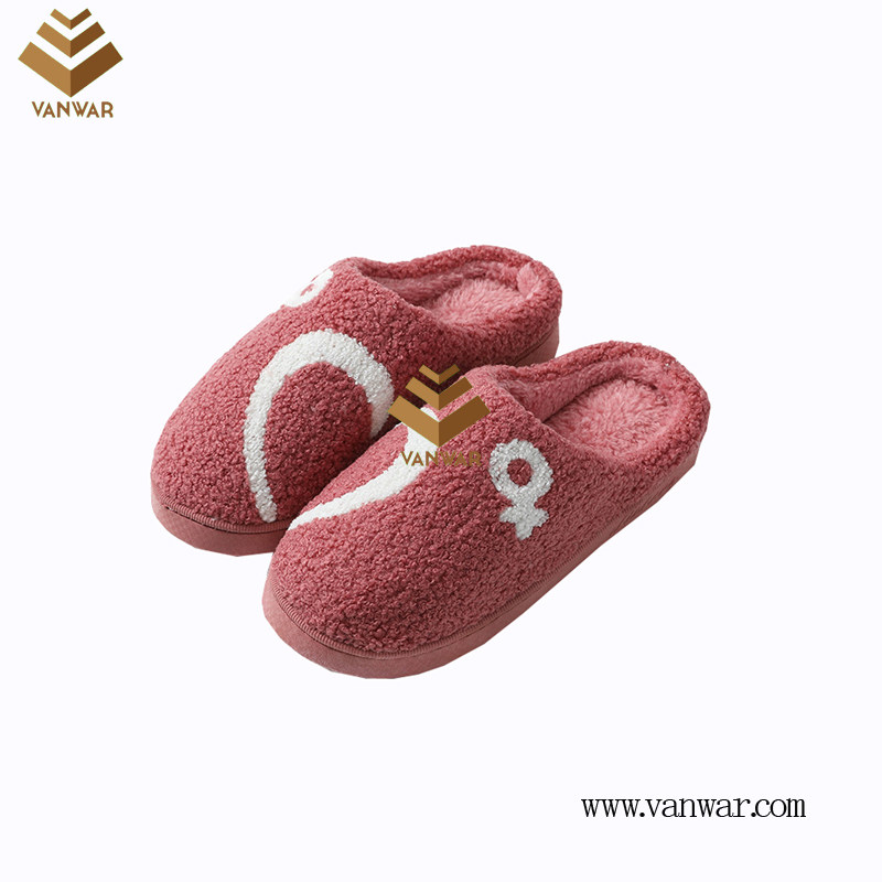 Customize Indoor Cotton lovely design Slippers with High Quality (wis048)